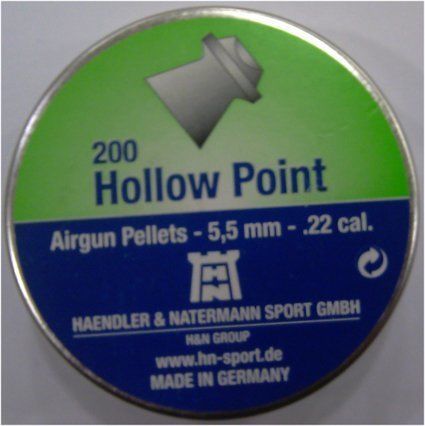 H&N HOLLOW POINT 5.5 CAL HAVALI SAÇMA