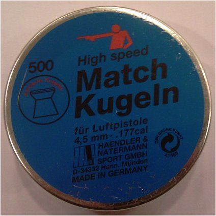 H&N MATCH KUGELN 4.5 CAL HAVALI TABANCA SAÇMASI