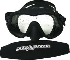DIVE SYSTEM MASKE (SIYAH-NEOPREN MASKE BANTLI)