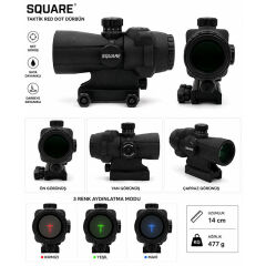 SQUARE HD01-432 DOT (GREEN/BLUE/RED)