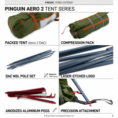 PINGUIN AERO 2 YESIL CADIR