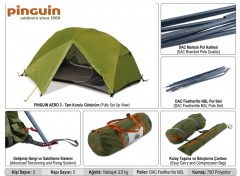 PINGUIN AERO 3 YESIL CADIR