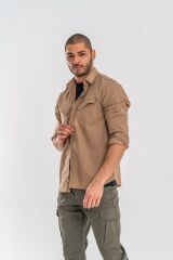 GÖMLEK TACTICAL SUMMERY RİPS120 - 428 - BEJ