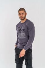 SWEATSHIRT BASIC - 902 - ANTRASİT - ANTRASİT