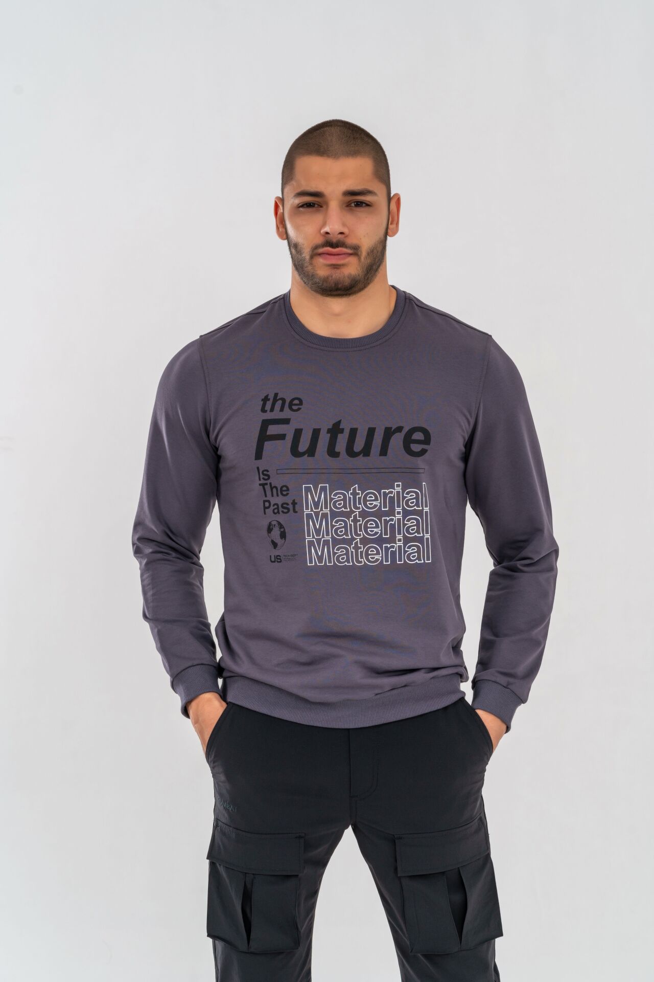 SWEATSHIRT BASIC - 902 - ANTRASİT - ANTRASİT