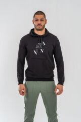 SWEATSHIRT KAPŞONLU - 904 - SİYAH - SİYAH