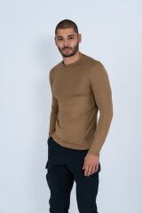 T-SHIRT MICROFİBER BASIC U.KOL - 810 - BEJ
