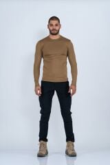 T-SHIRT MICROFİBER BASIC U.KOL - 810 - BEJ