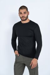 T-SHIRT MICROFİBER BASIC U.KOL - 810 - SİYAH