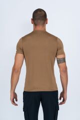 T-SHIRT MICROFİBER BASIC K.KOL - 809 - BEJ