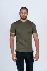 T-SHIRT MICROFİBER BASIC K.KOL - 809 - HAKİ