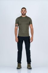 T-SHIRT MICROFİBER BASIC K.KOL - 809 - HAKİ