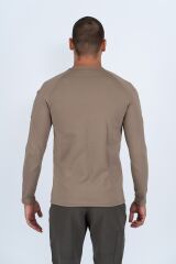 T-SHIRT TACTICAL U.KOL PİKE - 822 - BEJ