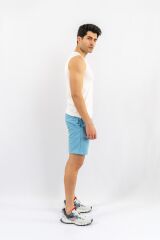 T-SHIRT ANTRENMAN KOLSUZ - 813 - BEYAZ