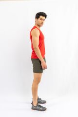 T-SHIRT ANTRENMAN KOLSUZ - 813 - KIRMIZI