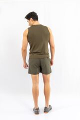 T-SHIRT ANTRENMAN KOLSUZ - 813 - HAKİ