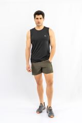 T-SHIRT ANTRENMAN KOLSUZ - 813 - SİYAH