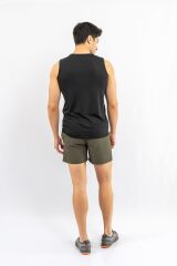 T-SHIRT ANTRENMAN KOLSUZ - 813 - SİYAH