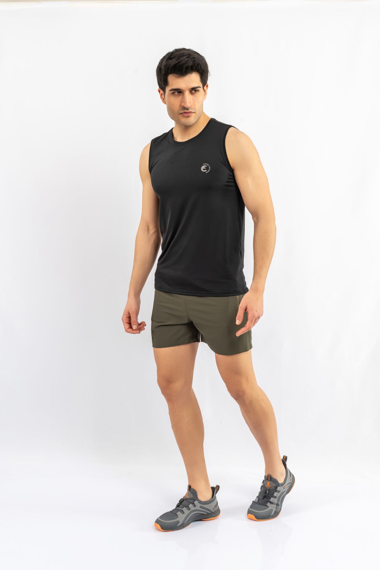 T-SHIRT ANTRENMAN KOLSUZ - 813 - SİYAH