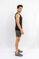 T-SHIRT ANTRENMAN KOLSUZ - 813 - SİYAH