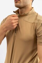 T-SHIRT TACTİC K.KOL - 405 - BEJ