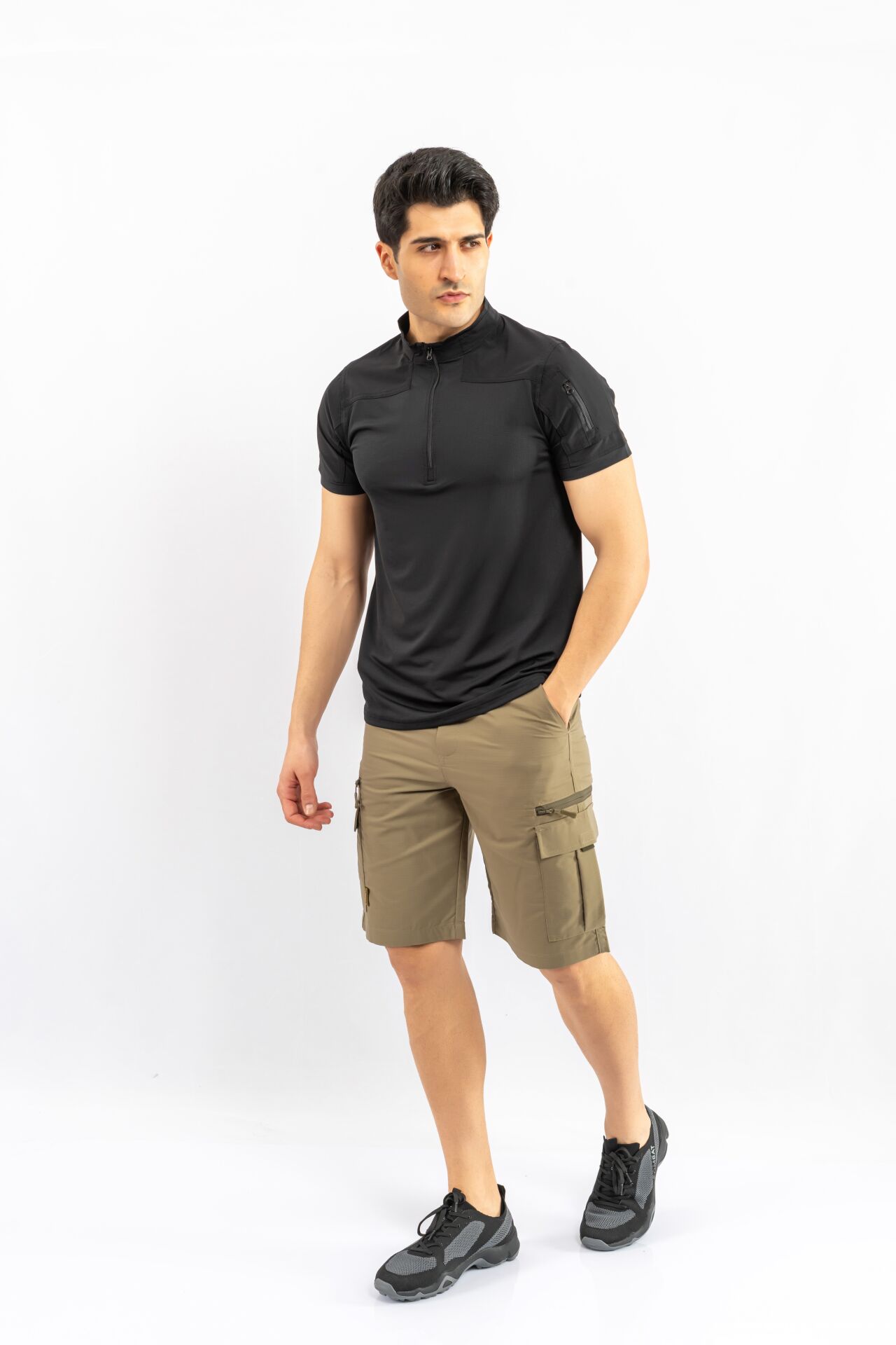 T-SHIRT TACTİC K.KOL - 405 - SİYAH
