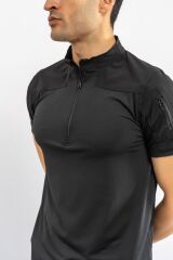 T-SHIRT TACTİC K.KOL - 405 - SİYAH