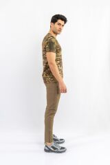 T-SHIRT TACTICAL K.KOL PİKE KAMUFLAJ  - 801 - MULTİCAM