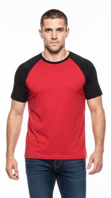 T-SHIRT 846 - KIRMIZI-SIYAH
