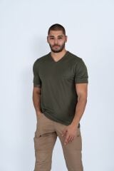 T-SHIRT BASIC 001 - 808 - HAKİ2