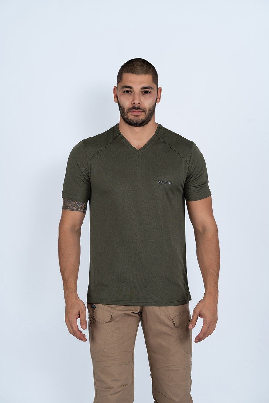 T-SHIRT BASIC 001 - 808 - HAKİ2